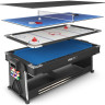 Игровой стол UNIX LINE ТРАНСФОРМЕР 4 в 1 (204х112 cм) Black GTM204X112BK